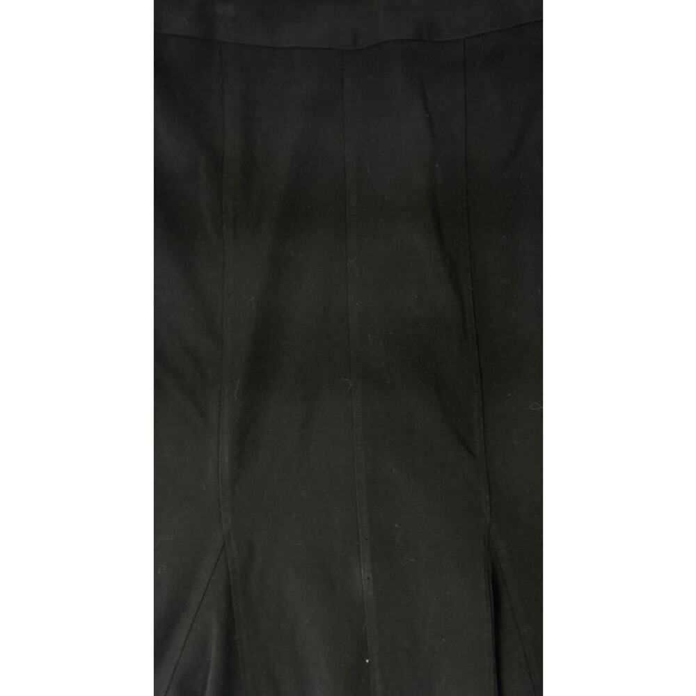 JM Collection Side Zipper 12 Polyester Rayon Spandex Knee Length Black Skirt - Picture 4 of 9